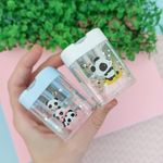 Apontador com Depósito 2 Furos Jumbo e Tradicional Box Panda (Branco e Azul) - Tilibra