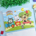 Caderno Cartografia Meia Pauta Dominguinhos 20 x 27,5 cm 48 Folhas - São Domingos