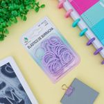 Elástico de Borracha Colorido Tom Pastel (Lilás, Rosa e Verde Água) - Interponte
