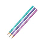 Lápis Preto Grafite N° 2 Triangular EcoGrip Sparkle Unidade - Faber-Castell
