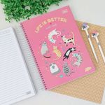 Caderno Universitário Colorido D+ 10 Matérias 200 Folhas 20 x 27,5 cm - Tilibra