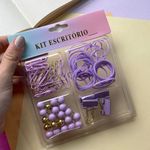 Kit Escritorio (Prendedor 19mm, Tachinha, Elástico e Clips) - Interponte