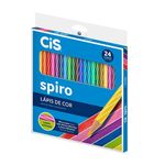 Lápis de Cor Spiro 24 Cores  - Cis