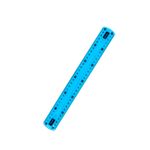 Régua Colorida 30 cm Flexível (Azul, Rosa, Lilás e Verde) - Onda