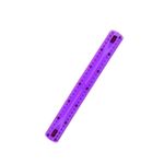 Régua Colorida 30 cm Flexível (Azul, Rosa, Lilás e Verde) - Onda