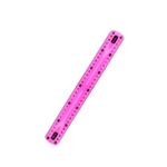 Régua Colorida 30 cm Flexível (Azul, Rosa, Lilás e Verde) - Onda