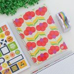Caderno Universitário Espiral Kbom Feminino 15 Matérias 20 x 27,5 cm 300 Folhas - São Domingos