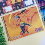 Caderno Cartografia Espiral Naruto 60 Folhas Capa Dura - São Domingos