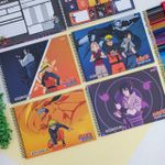 Caderno Cartografia Espiral Naruto 60 Folhas Capa Dura - São Domingos