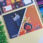 Caderno Cartografia Espiral Naruto 60 Folhas Capa Dura - São Domingos