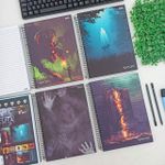 Caderno Universitário Espiral 10 Matérias Sinistro 20 x 27,5 cm 160 Folhas - São Domingos
