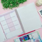 Caderno Universitário Capa Dura Espiral Mulher 20 x 27,5 cm 80 Folhas - São Domingos