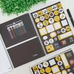 Caderno Espiral Capa Dura Universitário 1 Matérias Be Strong 20 x 27,5 cm 80 Folhas - São domingos