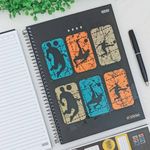 Caderno Espiral Capa Dura Universitário 1 Matérias Be Strong 20 x 27,5 cm 80 Folhas - São domingos