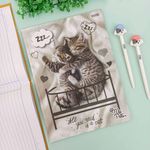 Caderno Brochura Universitário My Pets 20 x 27,5 cm 48 Folhas - São Domingos