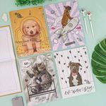 Caderno Brochura Universitário My Pets 20 x 27,5 cm 48 Folhas - São Domingos