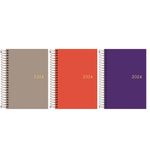 Agenda Espiral Diária Napoli Colors 2024 14 cm x 20 cm  176 Folhas - Tilibra