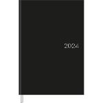 Agenda 2024 Executiva Costurada Diária Napoli Preta 15,9 x 23,3 cm 192 Folhas - Tilibra