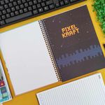 Caderno Universitário 1 Matéria Pixel Kraft 20 x 27,5 cm 80 Folhas - São Domingos