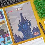 Caderno Universitário 1 Matéria Pixel Kraft 20 x 27,5 cm 80 Folhas - São Domingos