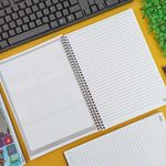 Caderno Universitário 1 Matéria Pixel Kraft 20 x 27,5 cm 80 Folhas - São Domingos