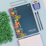 Caderno Universitário Espiral Capa Dura Quadriculado 7x7 20 x 27,5 cm 80 Folhas - São Domingos