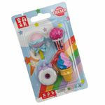 Borracha Mini Fofuras e Doces Cores Sortidas - Importado