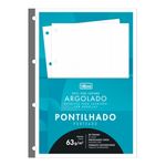 Refil Pontilhado Tamanho Universitário 20 x 27,5 cm Compatível com Fichário Universitário 80 Folhas Pontilhadas - Tilibra