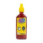 Cola Glitter 35g (Azul, Cristal, Ouro, Prata, Verde e Vermelho) - Acrilex