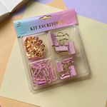 Kit Escritorio (Prendedor 19mm, Prendedor 25mm, Tachinhas e Clips) - Interponte