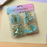Kit Escritorio (Prendedor 19mm, Prendedor 25mm, Tachinhas e Clips) - Interponte