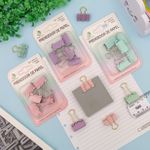Prendedor de Papel 25mm 5 Unidades (Lilás, Rosa e Verde Água) - Interponte