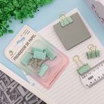 Prendedor de Papel 25mm 5 Unidades (Lilás, Rosa e Verde Água) - Interponte
