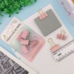 Prendedor de Papel 25mm 5 Unidades (Lilás, Rosa e Verde Água) - Interponte