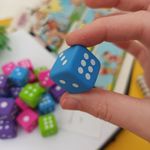 Borracha Plástica Colorida Dado (Azul, Rosa, Roxo e Verde) - Acrilex