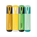 Caneta Marca Texto FluoPeps 4 Cores Glitter + Tom Pastel + Neon - Maped