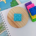 Borracha Colorida Bloco Lego - Acrilex