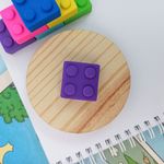 Borracha Colorida Bloco Lego - Acrilex