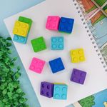 Borracha Colorida Bloco Lego - Acrilex