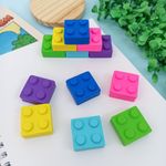 Borracha Colorida Bloco Lego - Acrilex