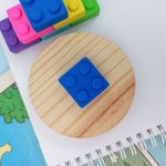 Borracha Colorida Bloco Lego - Acrilex