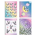 Caderno Universitário Capa Dura 1 Matéria Panda Lovely Friend 20 x 27,5 cm 80 Folhas  - Tilibra