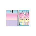 Caderno Universitário Capa Dura 1 Matéria Panda Lovely Friend 20 x 27,5 cm 80 Folhas  - Tilibra