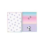 Caderno Universitário Capa Dura 1 Matéria Panda Lovely Friend 20 x 27,5 cm 80 Folhas  - Tilibra