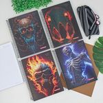 Caderno Espiral Capa Dura Universitário 20 Matérias Dark Day 20 x 27,5 cm 400 Folhas - Panamericana