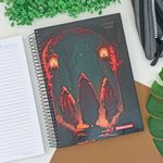 Caderno Espiral Capa Dura Universitário 20 Matérias Dark Day 20 x 27,5 cm 400 Folhas - Panamericana