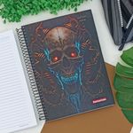 Caderno Espiral Capa Dura Universitário 20 Matérias Dark Day 20 x 27,5 cm 400 Folhas - Panamericana