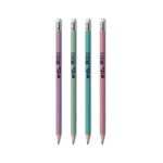 Lápis Grafite Tom Pastel (Azul, Lilás, Rosa e Verde) com Borracha - Onda