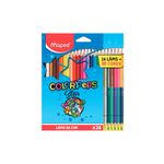 Lápis de Cor Colorpeps Star  com 24 lápis (18 Tradicionais + 6 Bicolor = 30 Cores) - Maped