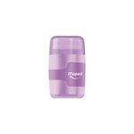 Apontador com Deposito 2 Furos Jumbo e Tradicional + Borracha Connect Pastel - Maped